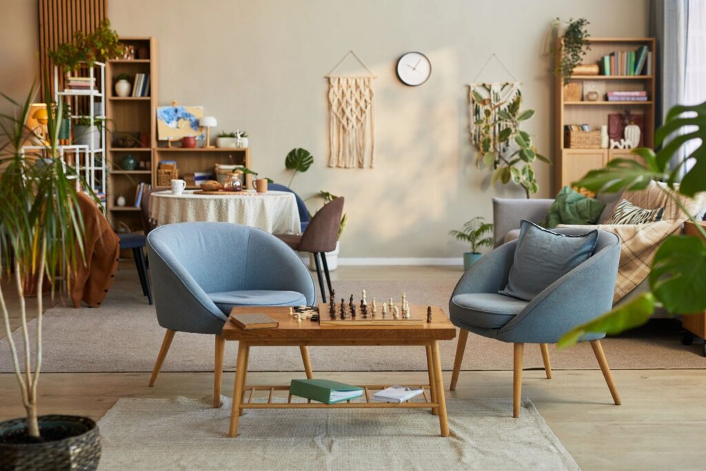 Nursing Home Common Area Showcasing Comfortable Senior Living